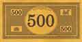 $500 Monopoly Bill