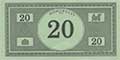 $20 Monopoly Bill